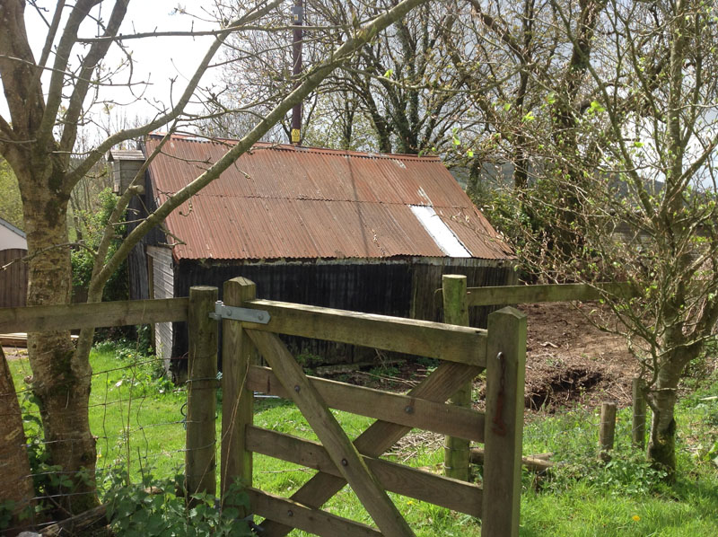 Barn with gate