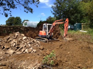 The little digger at work