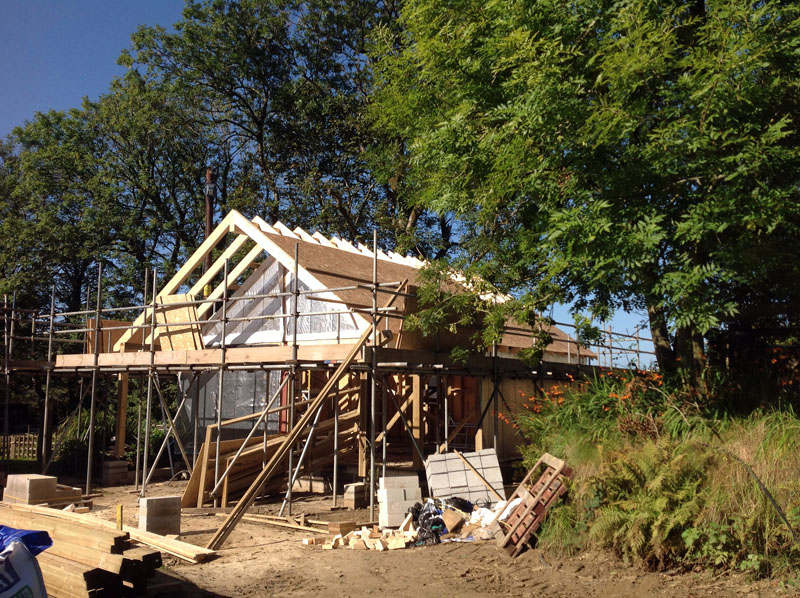 The roof is getting there!