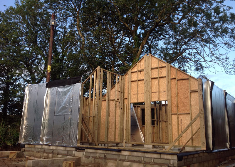 End of day 1 of frame erection